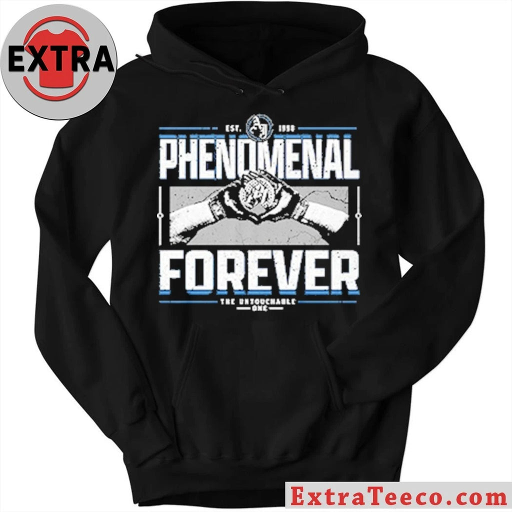 Official Celebrating 10 years of AJ Styles Phenomenal Forever, The Undefeated T-Shirt