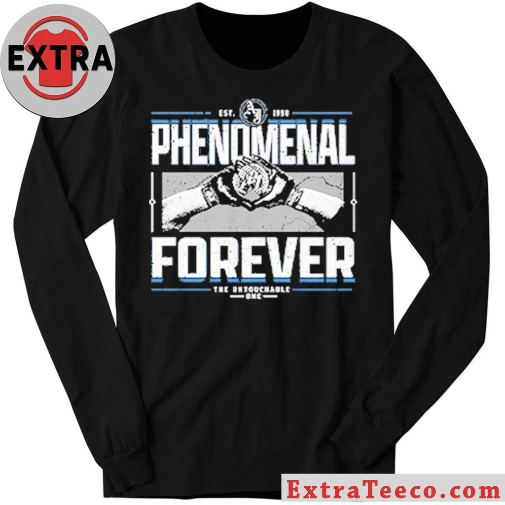 Official Celebrating 10 years of AJ Styles Phenomenal Forever, The Undefeated T-Shirt