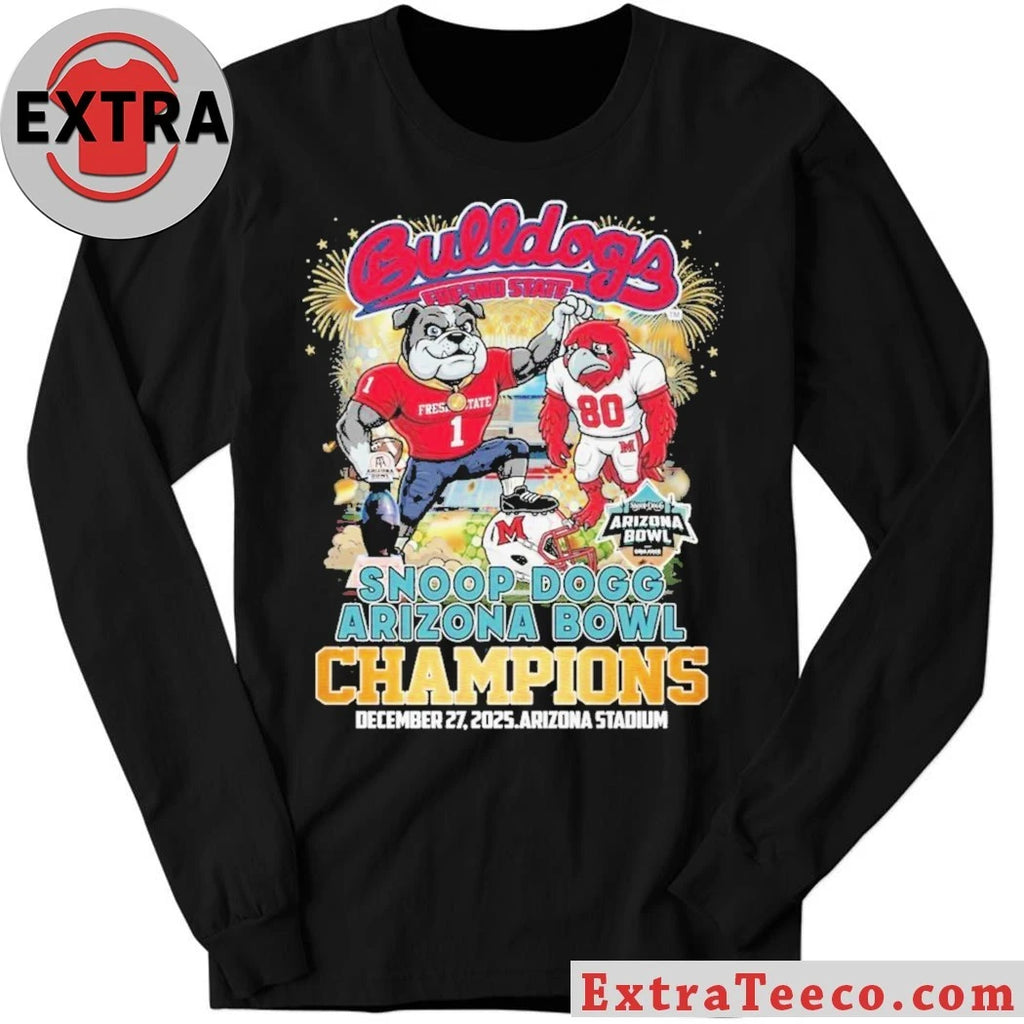Official Celebrating the Fresno State Bulldogs’ victory at the Snoop Dogg Arizona Bowl on December 27, 2025 Shirt