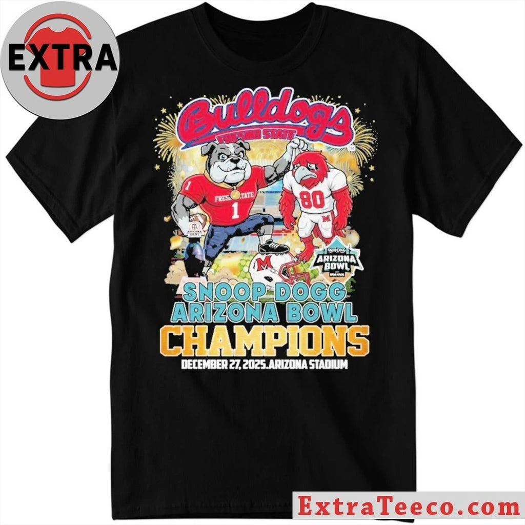 Official Celebrating the Fresno State Bulldogs’ victory at the Snoop Dogg Arizona Bowl on December 27, 2025 Shirt