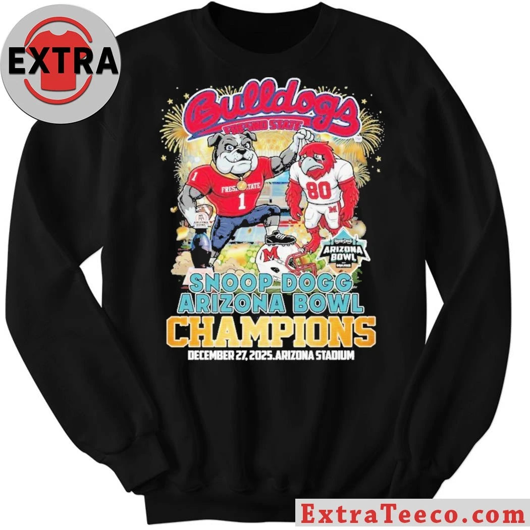 Official Celebrating the Fresno State Bulldogs’ victory at the Snoop Dogg Arizona Bowl on December 27, 2025 Shirt