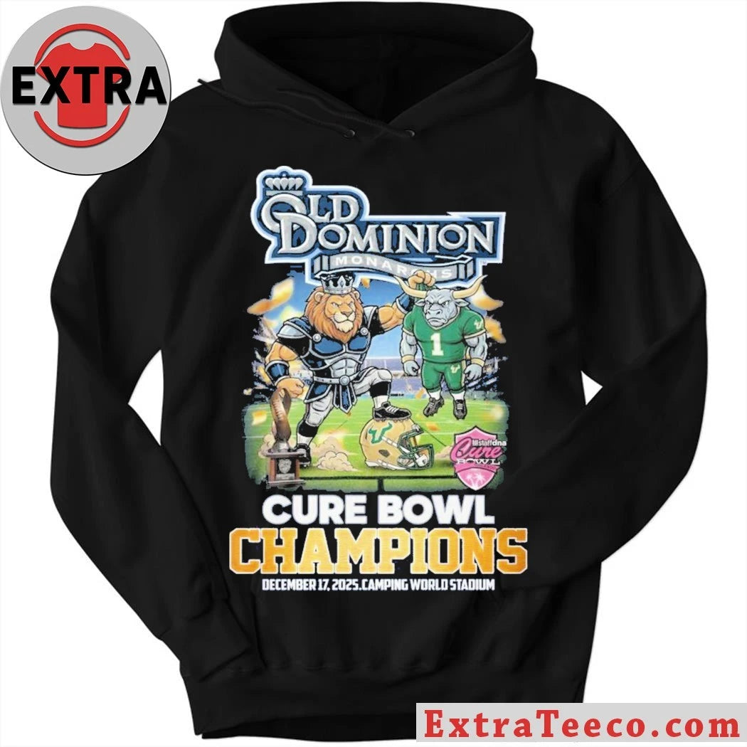 Official Celebrating the Old Dominion Monarchs’ Cure Bowl victory, December 17, 2025, Camping World Stadium T-Shirt