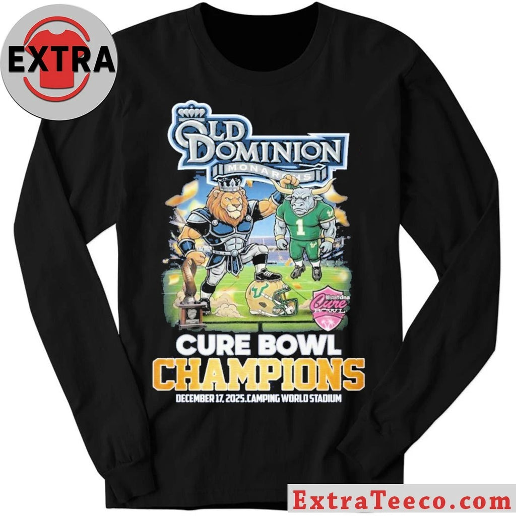 Official Celebrating the Old Dominion Monarchs’ Cure Bowl victory, December 17, 2025, Camping World Stadium T-Shirt