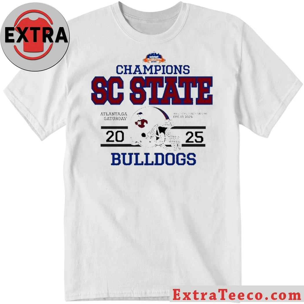 Official Celebrating the SC State Bulldogs’ 2025 Cricket Celebration Bowl Championship at Mercedes-Benz Stadium, Atlanta, GA, Saturday, December 13, 2025 Shirt