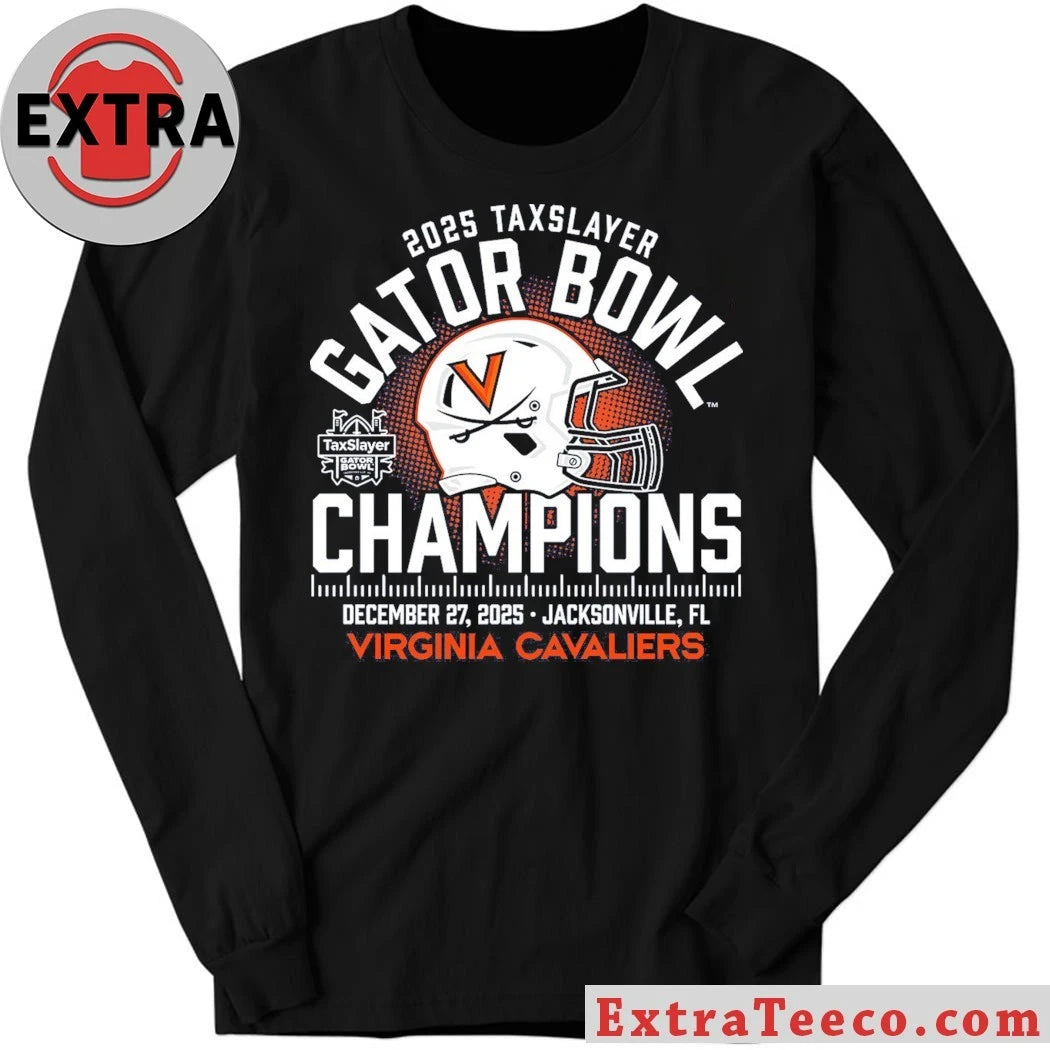 Official Celebrating the Virginia Cavaliers’ victory in the 2025 TaxSlayer Gator Bowl 13-7 on December 27, 2025, in Jacksonville, Florida T-shirt