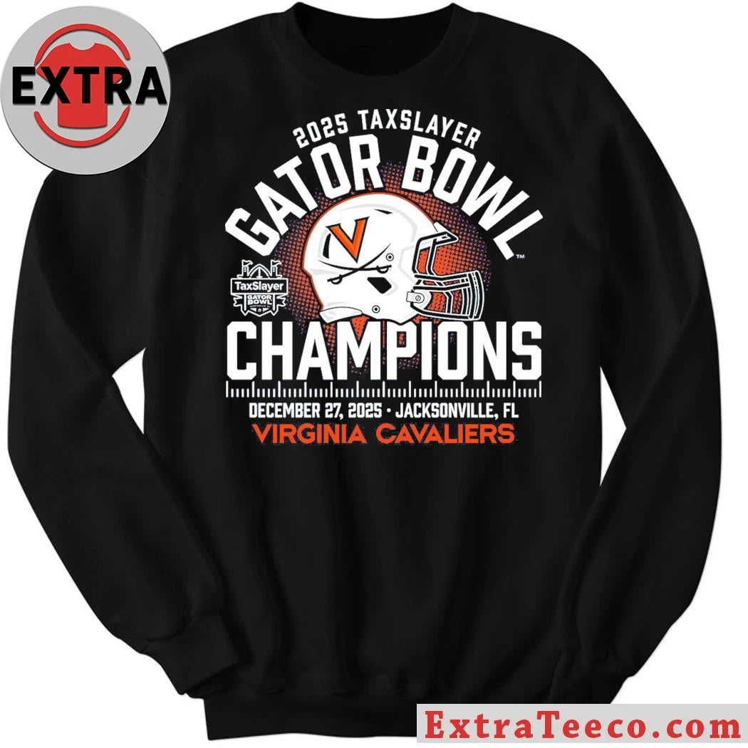 Official Celebrating the Virginia Cavaliers’ victory in the 2025 TaxSlayer Gator Bowl 13-7 on December 27, 2025, in Jacksonville, Florida T-shirt