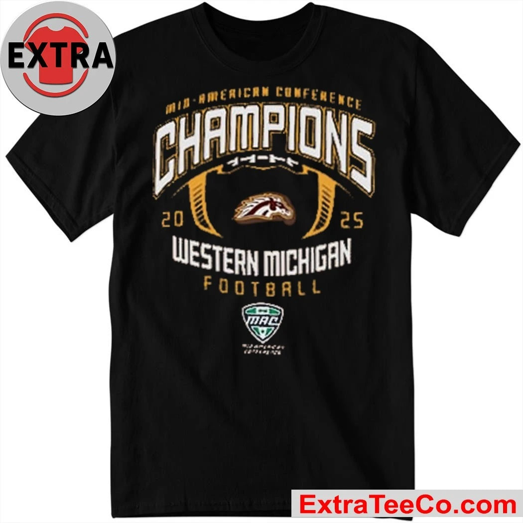 Official Champion Western Michigan Broncos Brown 2025 Football MAC Conference Champs Jersey Shirt