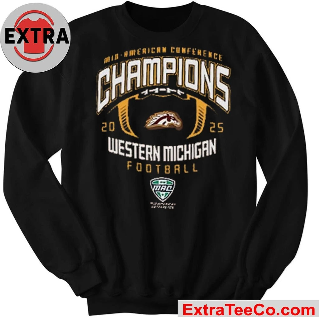 Official Champion Western Michigan Broncos Brown 2025 Football MAC Conference Champs Jersey Shirt