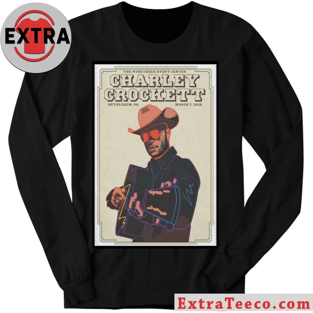 Official Charley Crockett Bethlehem PA Mar 7, 2026 Poster Shirt