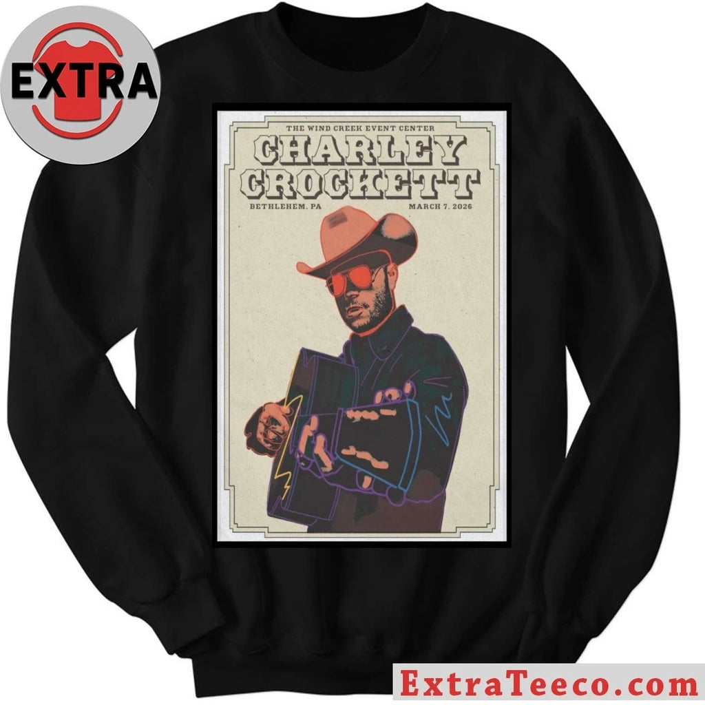 Official Charley Crockett Bethlehem PA Mar 7, 2026 Poster Shirt
