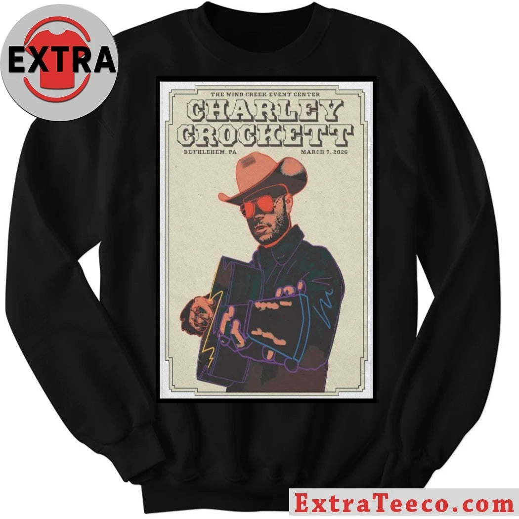 Official Charley Crockett Bethlehem PA Mar 7, 2026 Poster Shirt