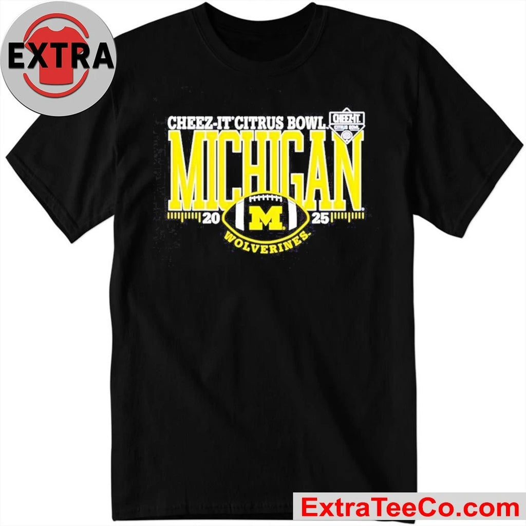Official Cheez-It Citrus Bowl Michigan Wolverines 2025 Logo Shirt