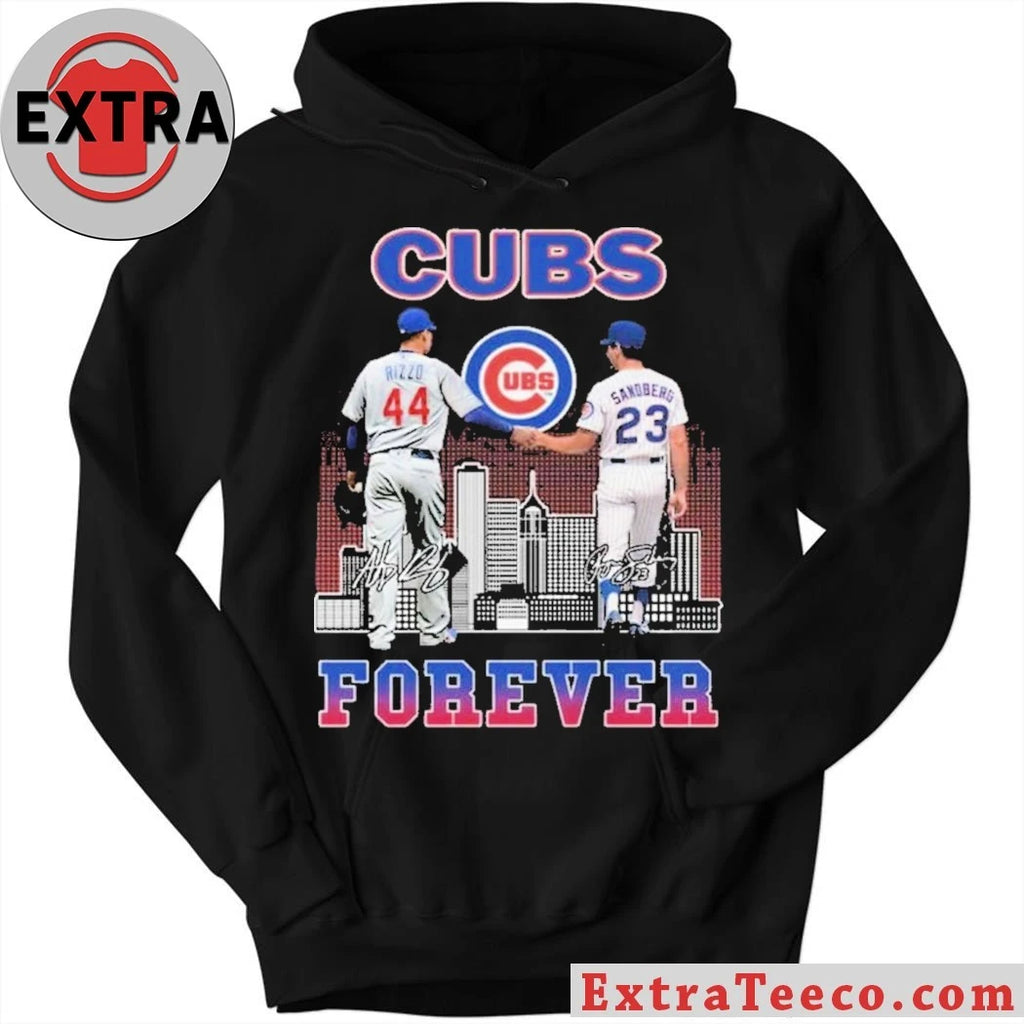 Official Chicago Cubs Ryne Sandberg và Anthony Rizzo Forever Signature And Logo Shirt