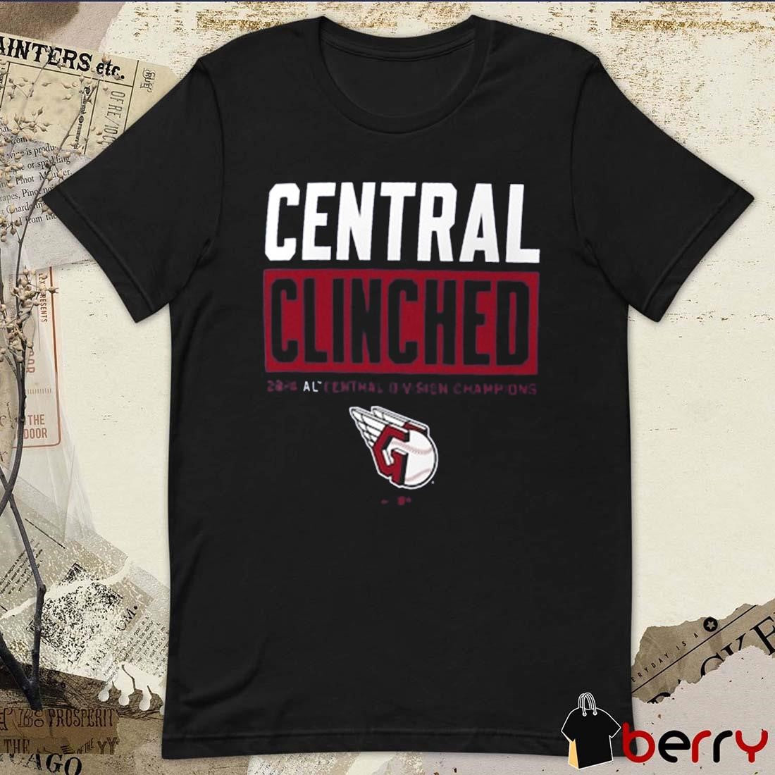 Cleveland Guardians 2024 AL American League Central Clinched Division Champions t-shirt