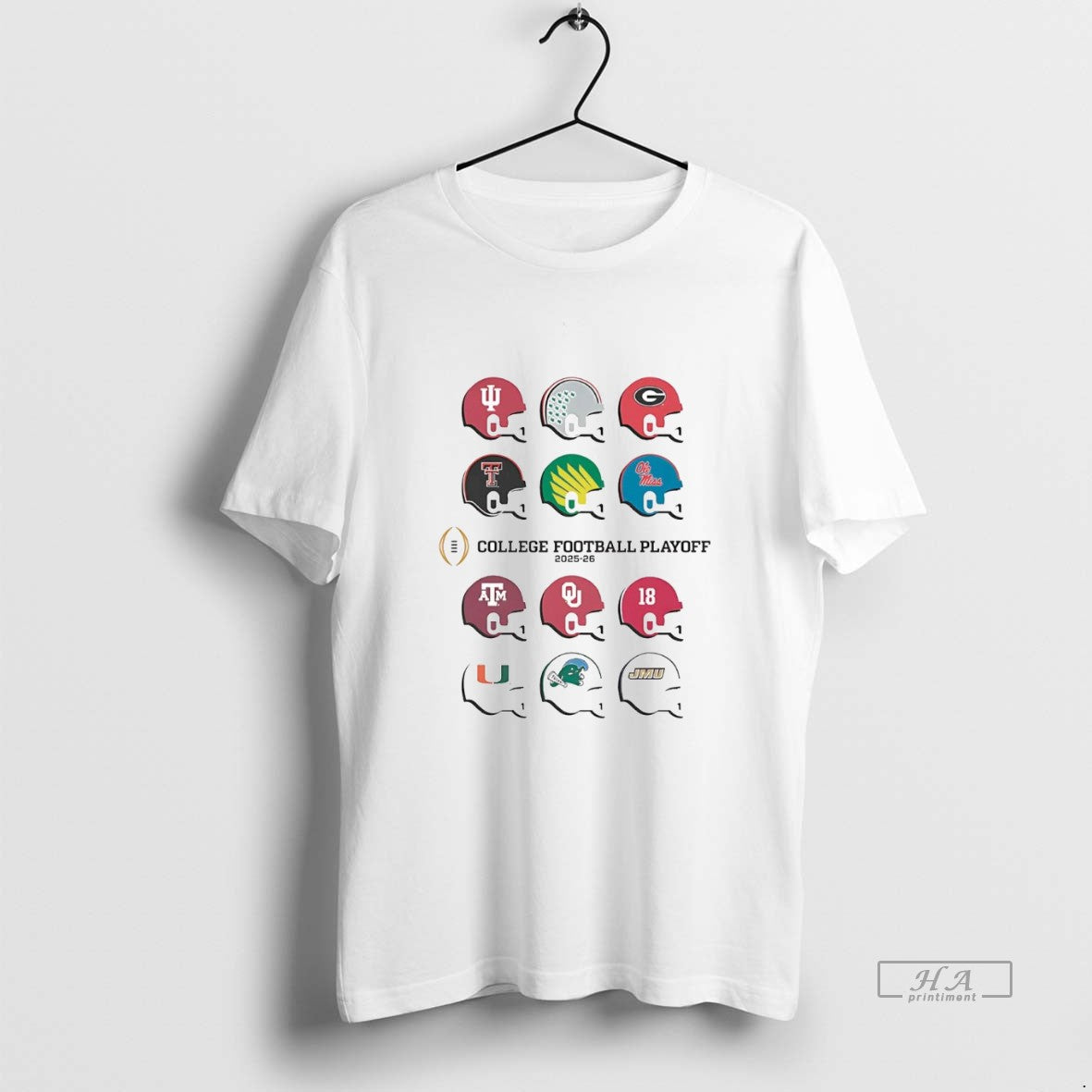 Official College Football Playoff 2025 Team Helmets T-Shirts, Hoodie, Sweatshirt | PodTeesHub.com