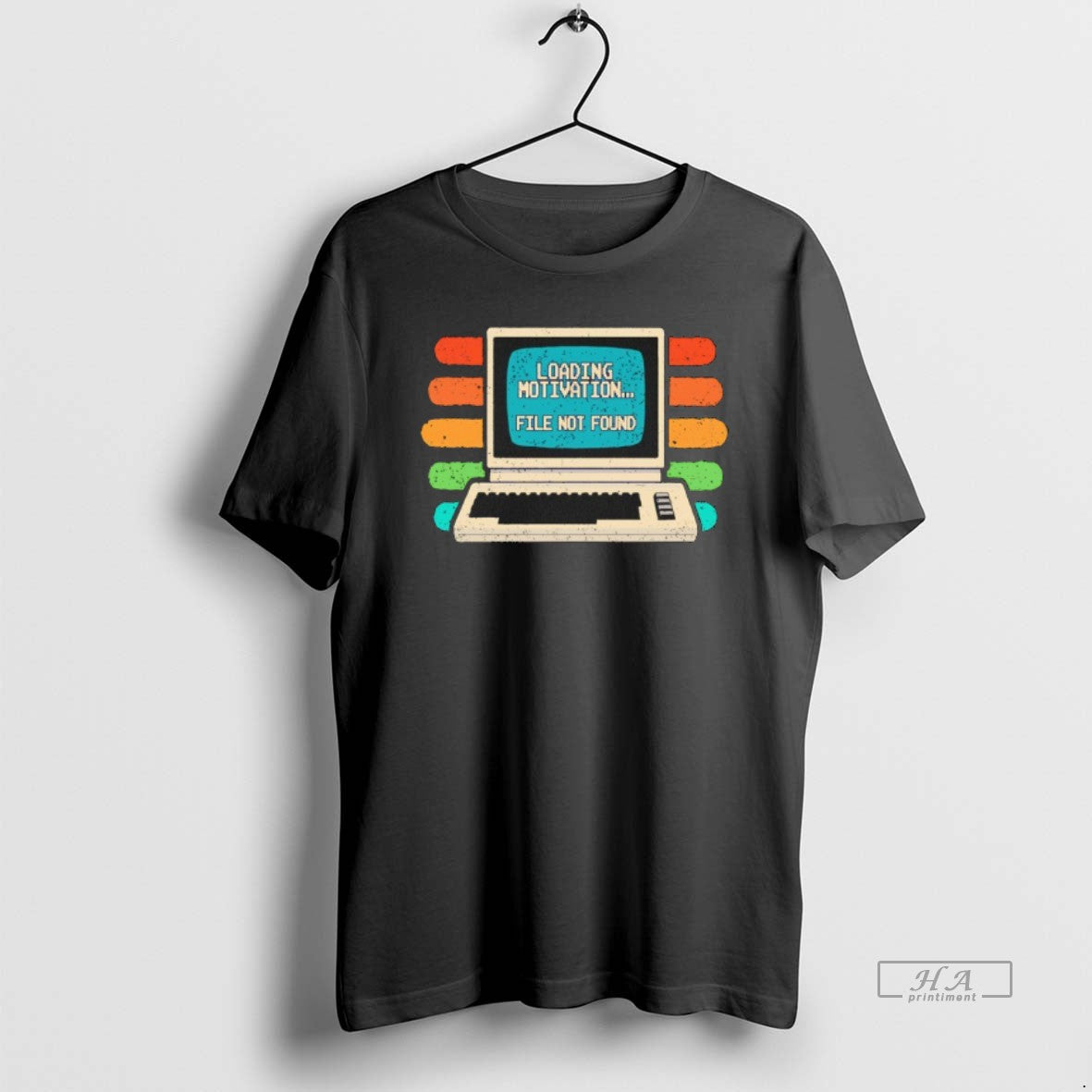 Official Computer Loading Motivation File Not Found T-Shirts, Hoodie, Sweatshirt | PodTeesHub.com