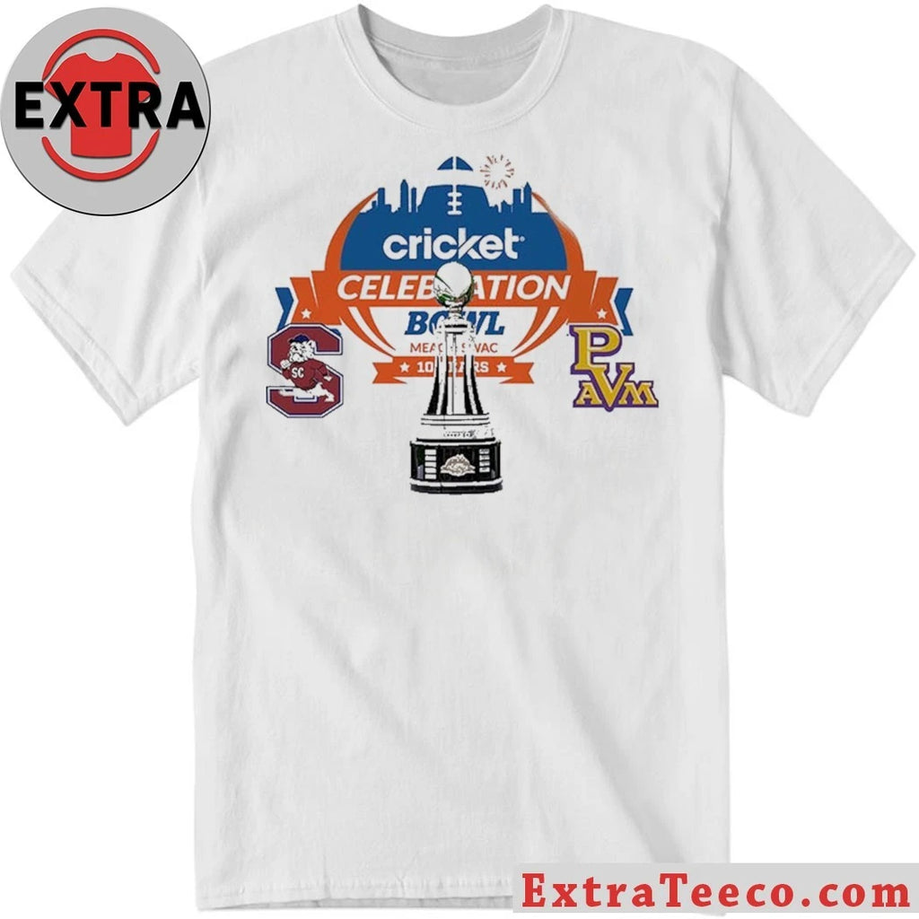 Official Cricket Celebration Bowl South Carolina State Bulldogs Versus Prairie View A&amp;M Panthers Bowl Season College Football 2025 2026 Logo Shirt