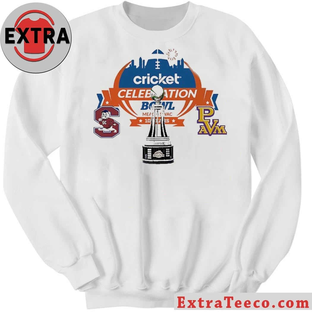 Official Cricket Celebration Bowl South Carolina State Bulldogs Versus Prairie View A&amp;M Panthers Bowl Season College Football 2025 2026 Logo Shirt