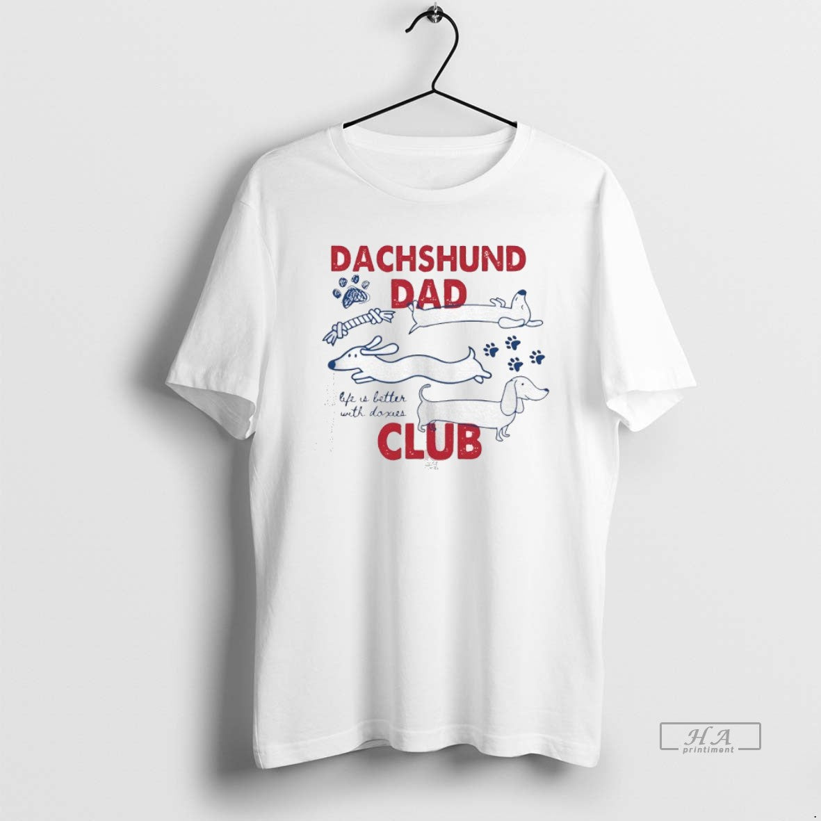 Official Dachshund Dad Club Life Is Better With Doxies T-Shirts, Hoodie, Sweatshirt | PodTeesHub.com