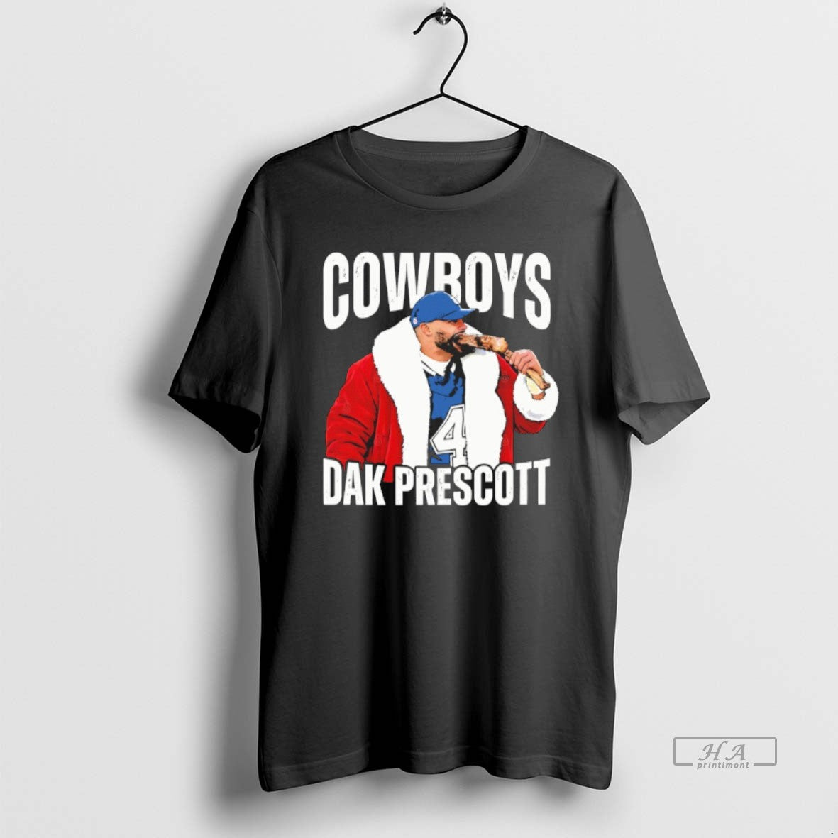 Official Dak Prescott With Christmas Win Vs Commanders 2025 Graphic T-Shirts, Hoodie, Sweatshirt | PodTeesHub.com