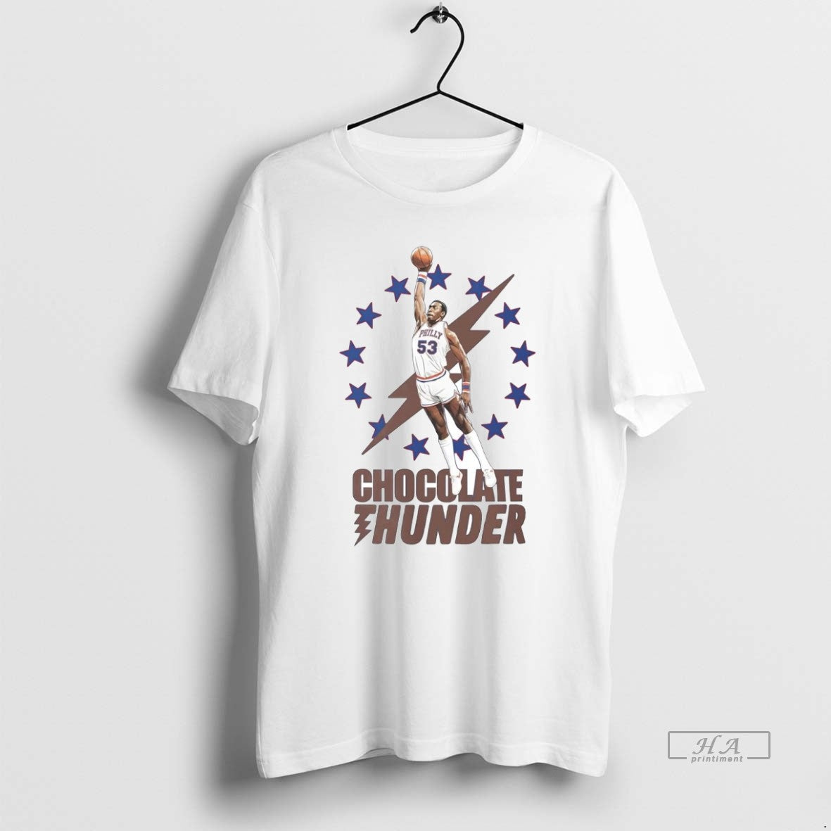 Official Darryl Dawkins Chocolate Thunder Philadelphia 76ers T-Shirts, Hoodie, Sweatshirt | PodTeesHub.com