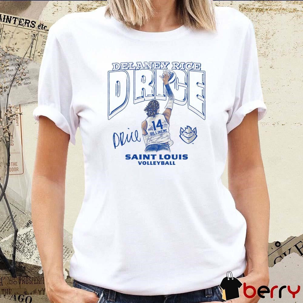 Delaney Rice Illustrated Saint Louis Volleyball Signature t-shirt