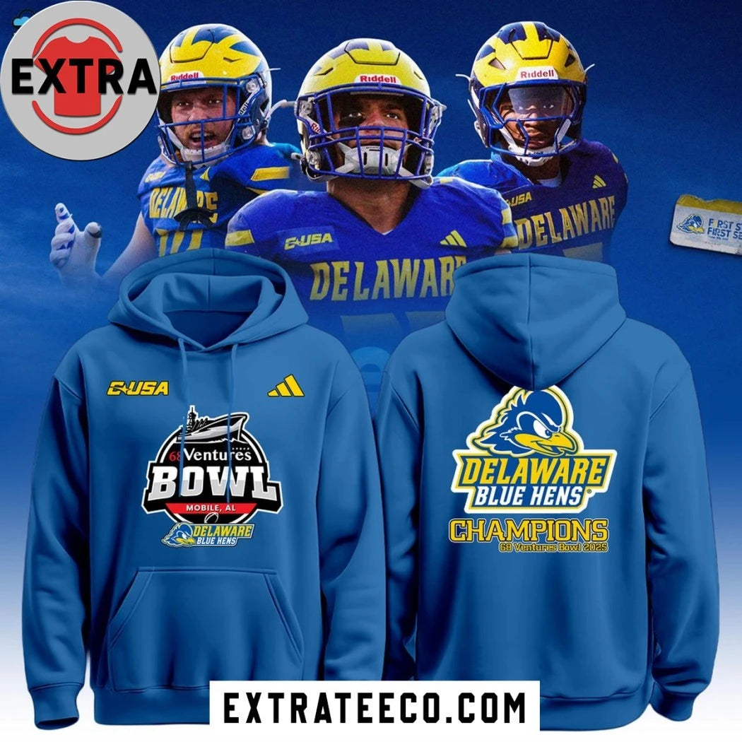 Official Delaware Fightin’ Blue Hens 2025 We Are The Champions Shirt