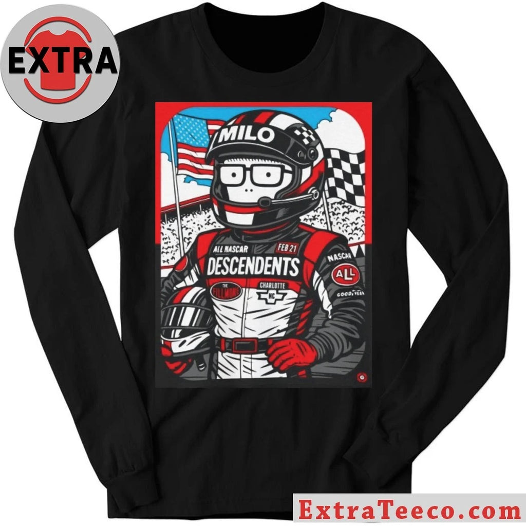 Official Descendents Ricky Milo Live At The Fillmore Charlotte February 21 2026 Exclusive Nascar Gig Poster Artwork By Garage Land Shirt