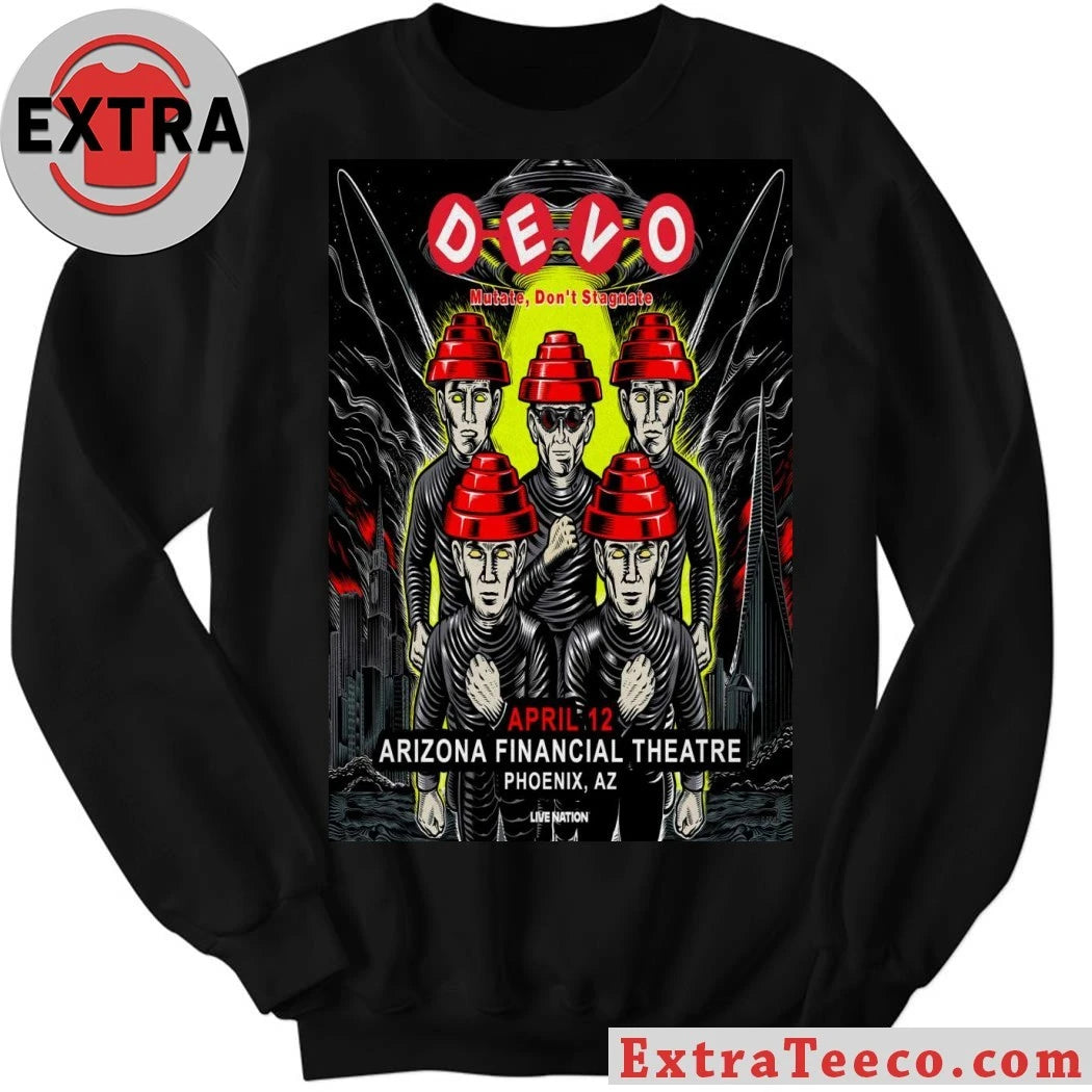 Official Devo April 12 2026 At Arizona Financial Theatre Show Poster Shirt