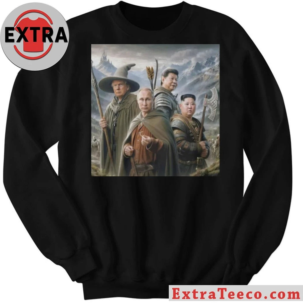 Official Donald Trump, Vladimir Putin, Xi Jinping, and Kim Jong Un The Lord of the Dictators Shirt