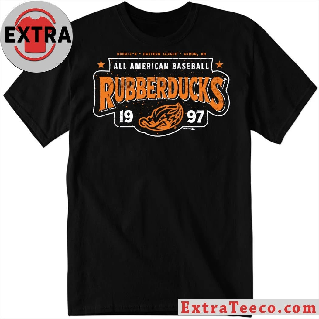 Official Double A Eastern League Akron Og All American Baseball Rubberducks 1997 Shirt