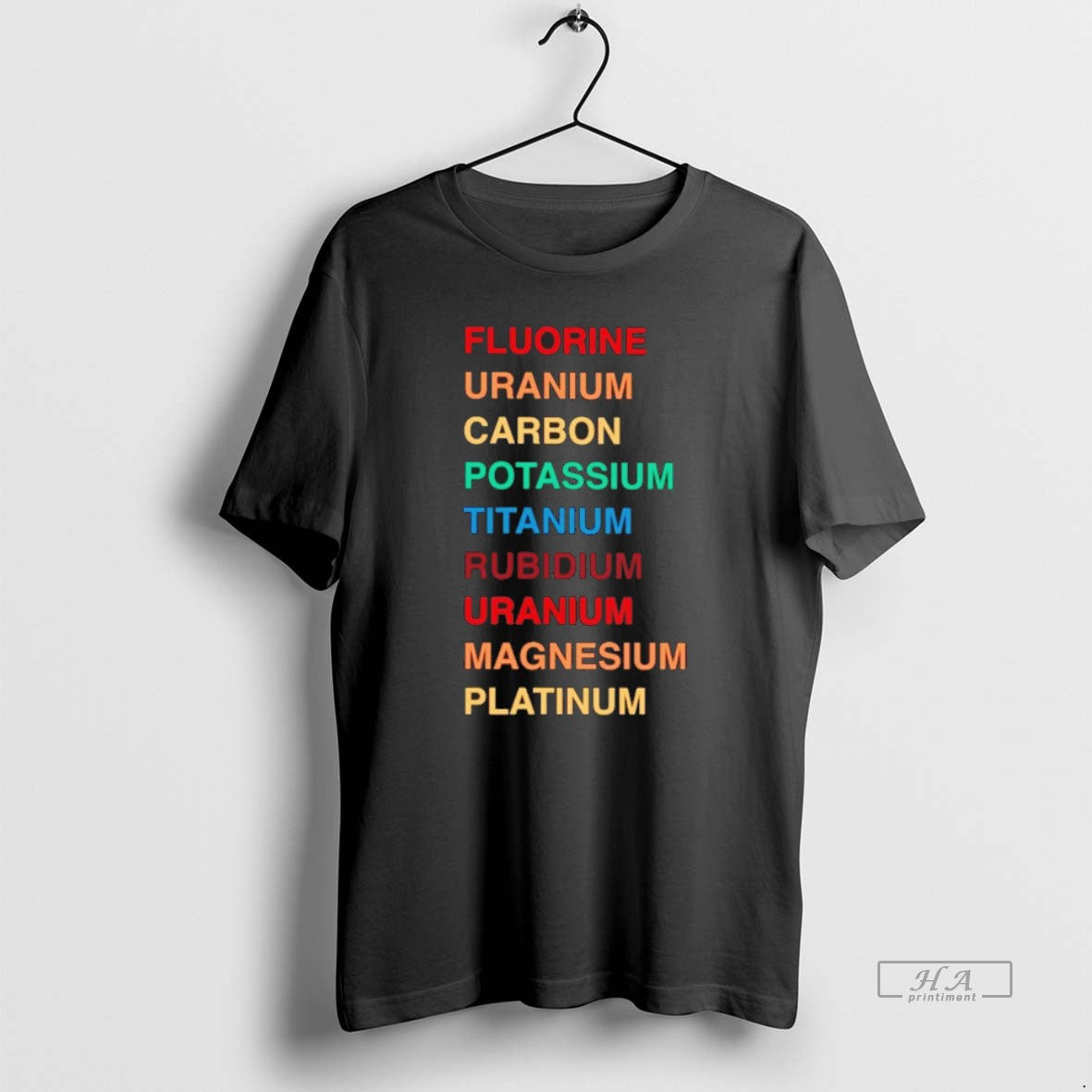 Official Fluorine Uranium Carbon Potassium Titanium T-Shirts, Hoodie, Sweatshirt | PodTeesHub.com