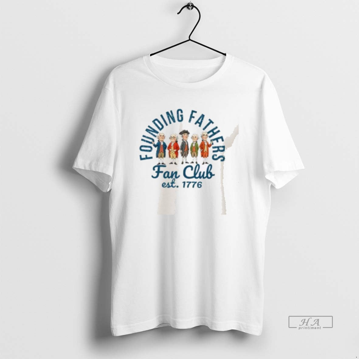 Official Founding Fathers Fan Club Est 1776 T-Shirts, Hoodie, Sweatshirt | PodTeesHub.com