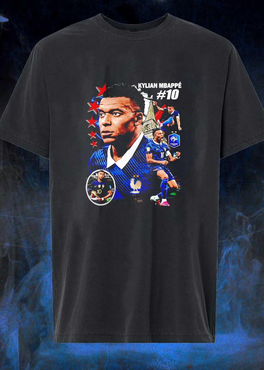 France Football Kylian Mbappé #10 Eiffel Tower Soccer shirt
