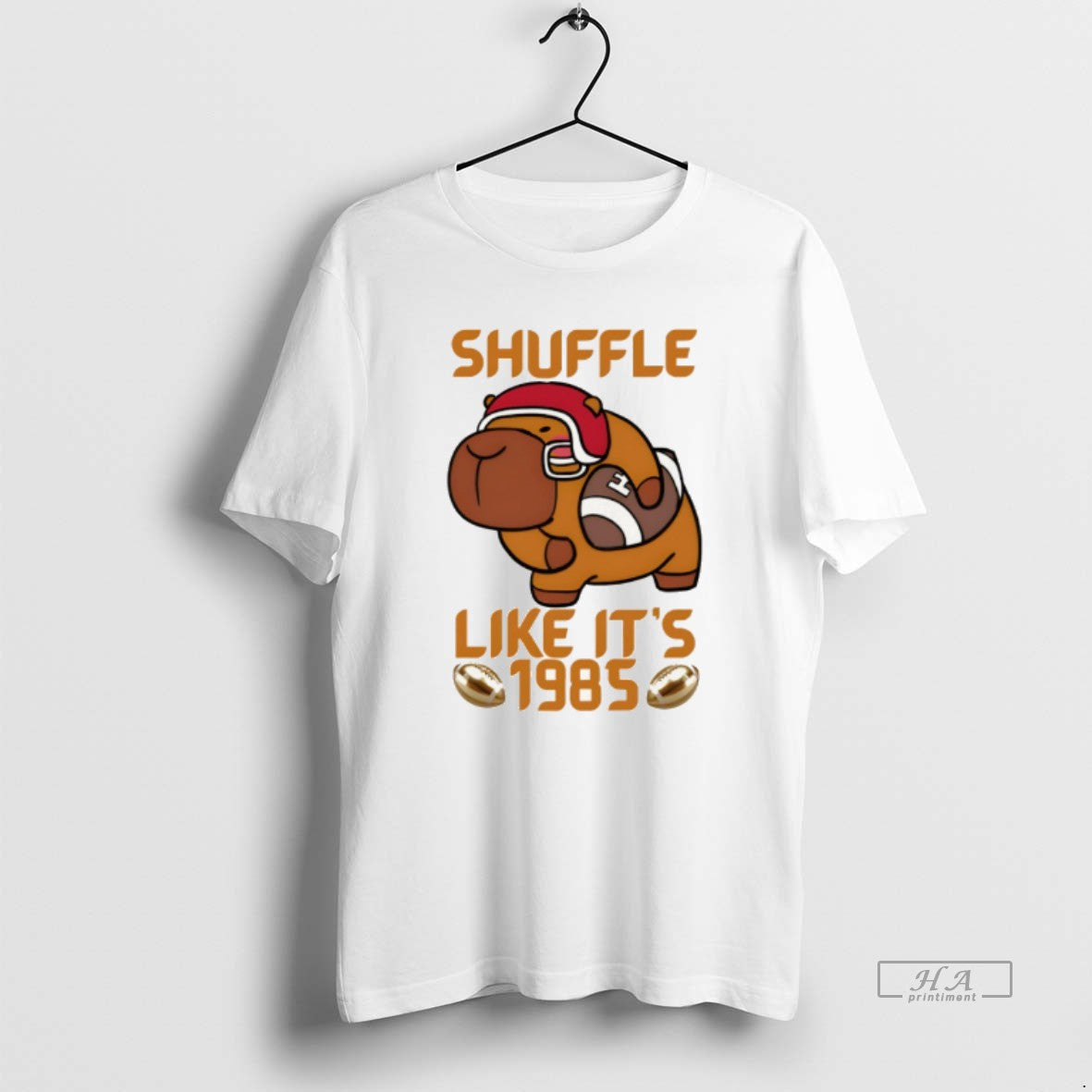 Official Funny Capybara Shuffle Like Its 1985 T-Shirts, Hoodie, Sweatshirt | PodTeesHub.com