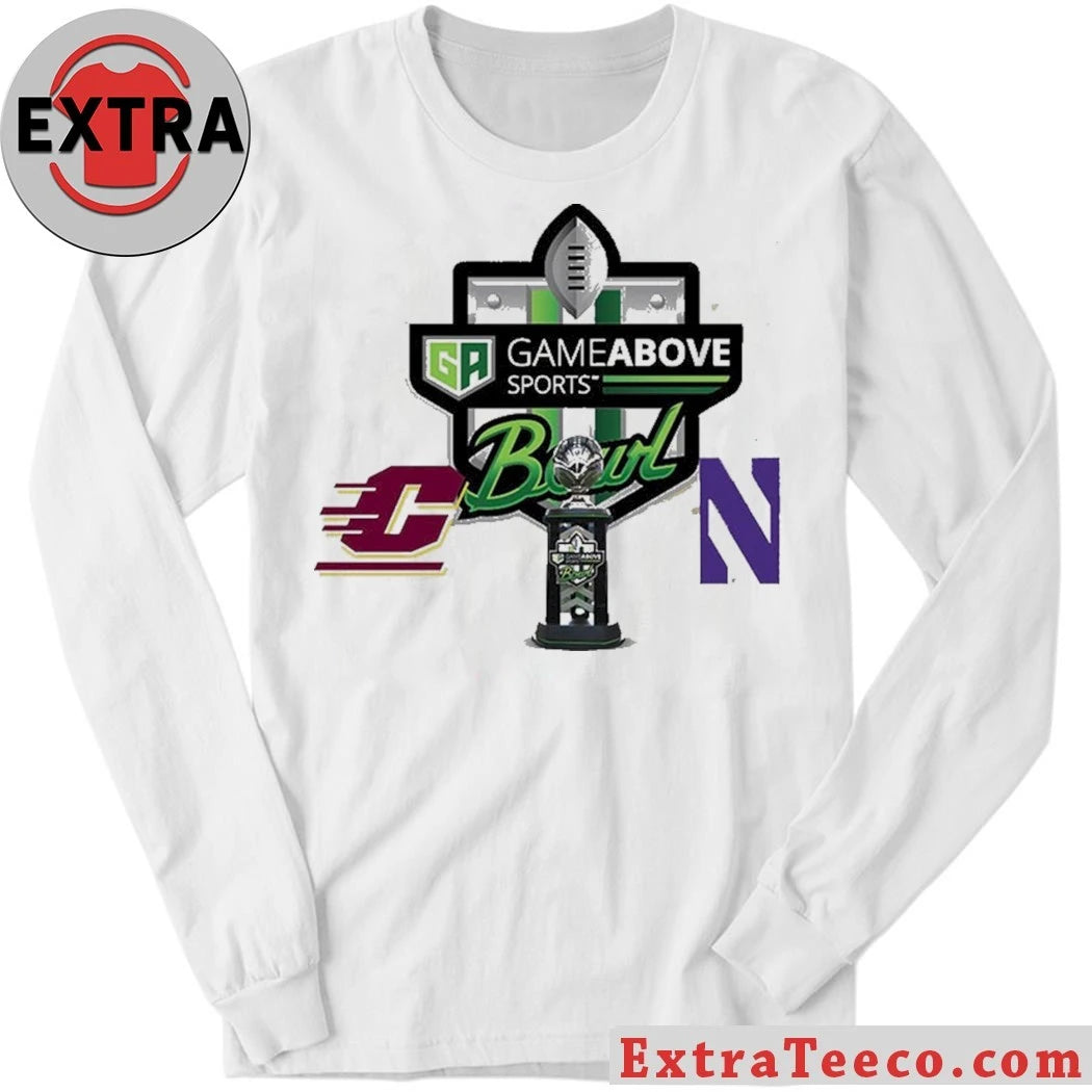 Official GameAbove Sports Bowl Central Michigan Chippewas Vs Northwestern Wildcats Bowl Season College Football 2025 2026 Logo Shirt (Copy)