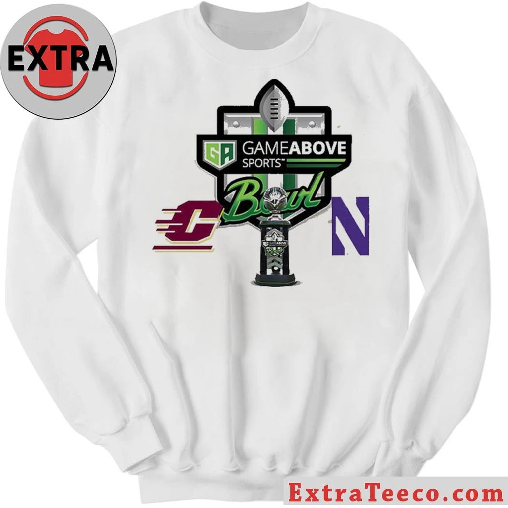 Official GameAbove Sports Bowl Central Michigan Chippewas Vs Northwestern Wildcats Bowl Season College Football 2025 2026 Logo Shirt