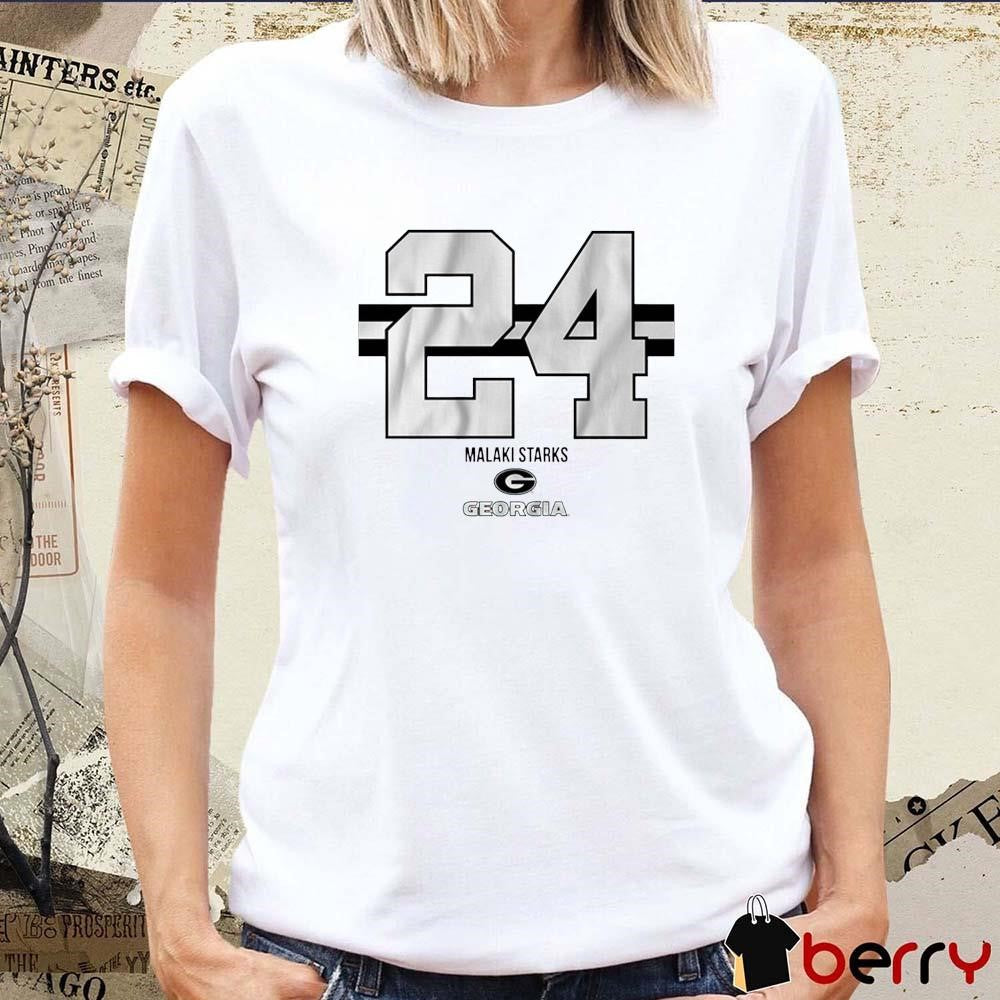 Georgia Football Malaki Starks 24 Stripe t-shirt