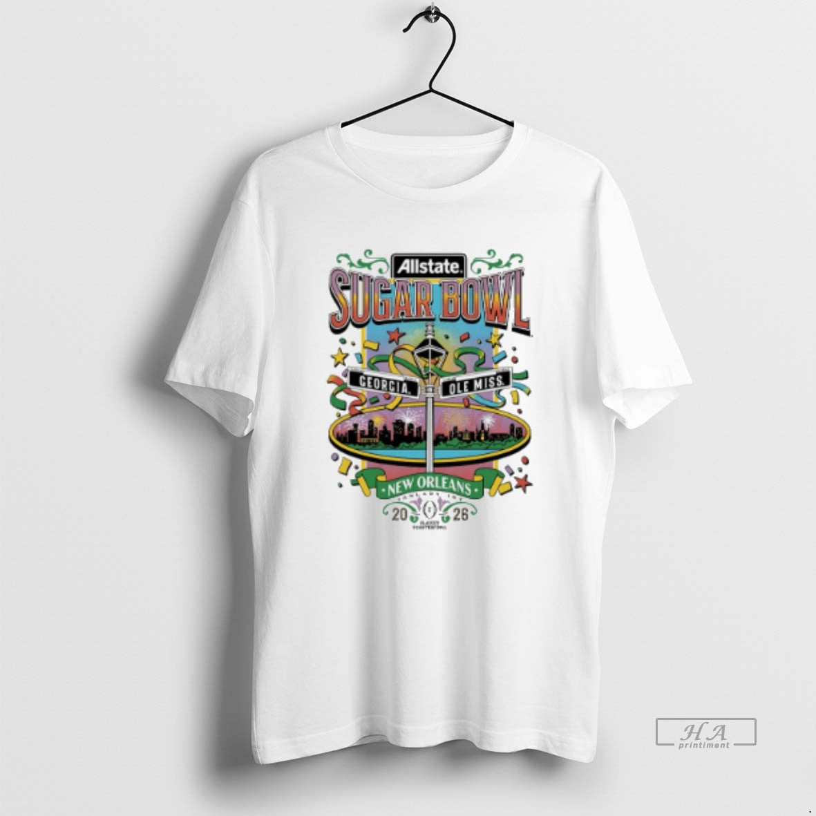 Official Georgia Vs Ole Miss 2026 Allstate Sugar Bowl Nola T-Shirts, Hoodie, Sweatshirt | PodTeesHub.com