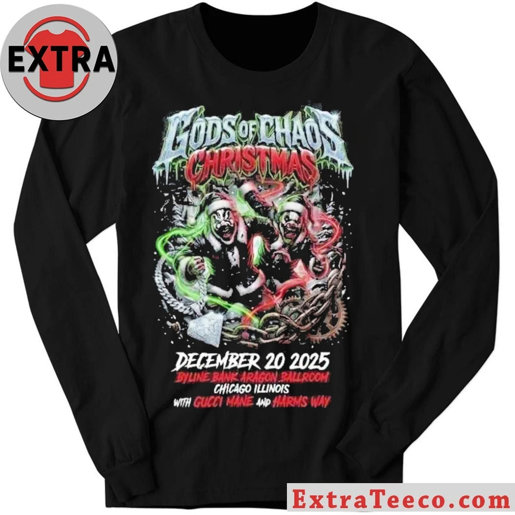 Official Gods of Chaos Christmas Byline Bank Aragon Ballroom, Chicago, Illinois, December 20, 2025 Shirt