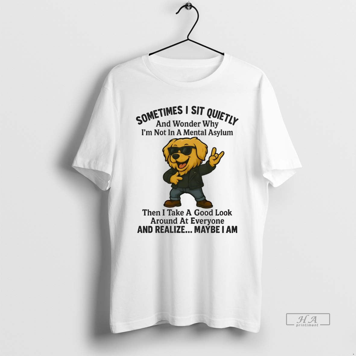 Official Golden Retriever Sometimes I Sit Quietly And Realize Maybe I Am T-Shirts, Hoodie, Sweatshirt | PodTeesHub.com