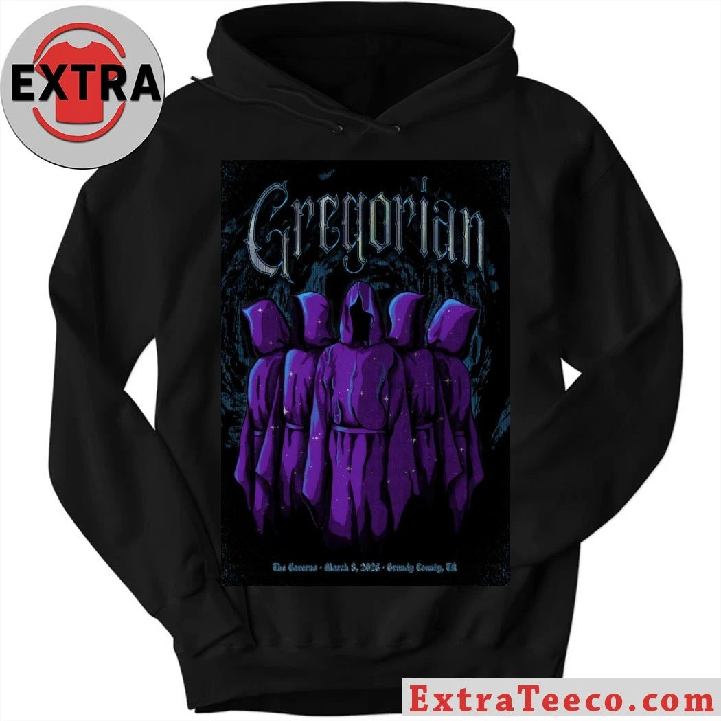 Official Gregorian Mar 8 2026 The Caverns In Pelham TN Poster Shirt