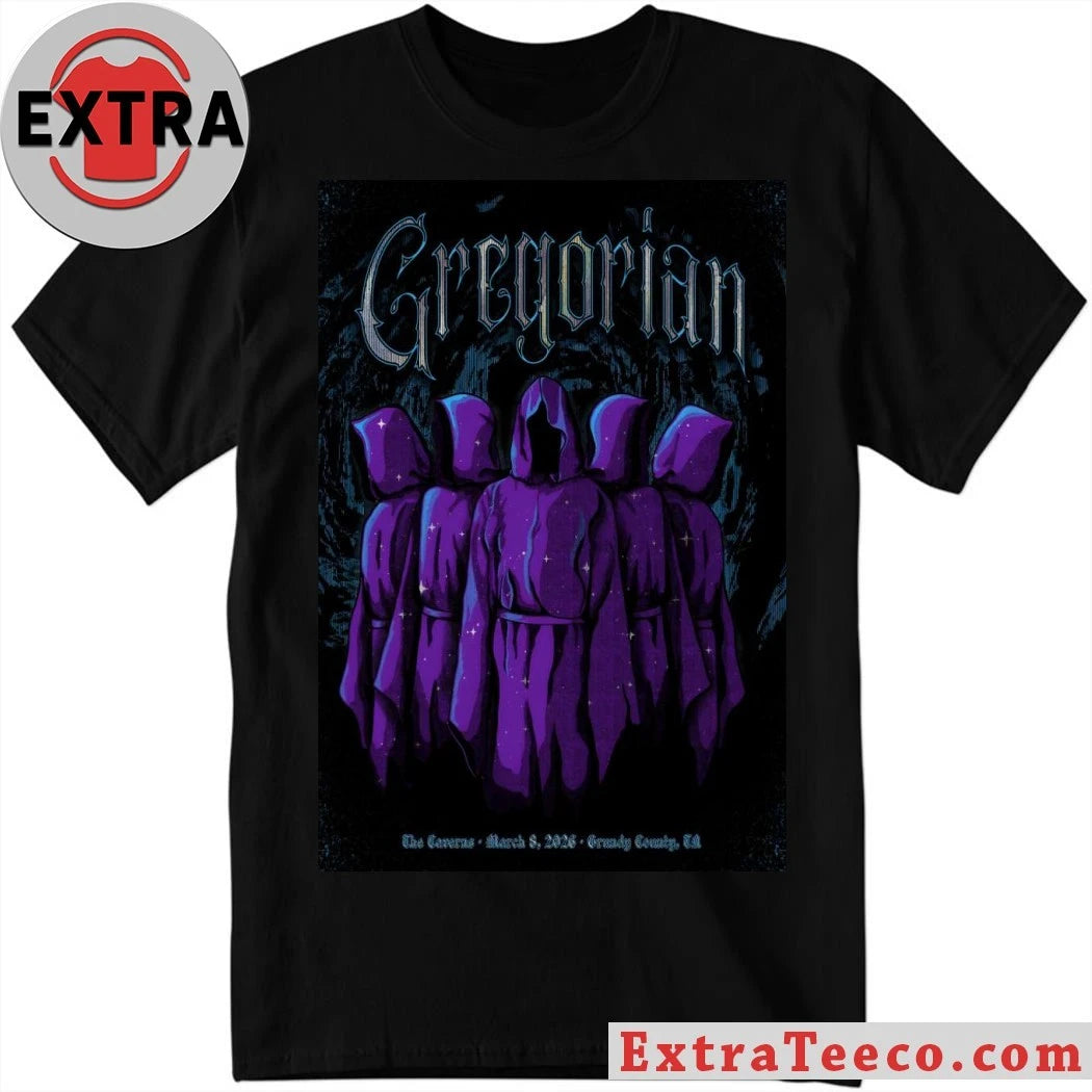 Official Gregorian Mar 8 2026 The Caverns In Pelham TN Poster Shirt