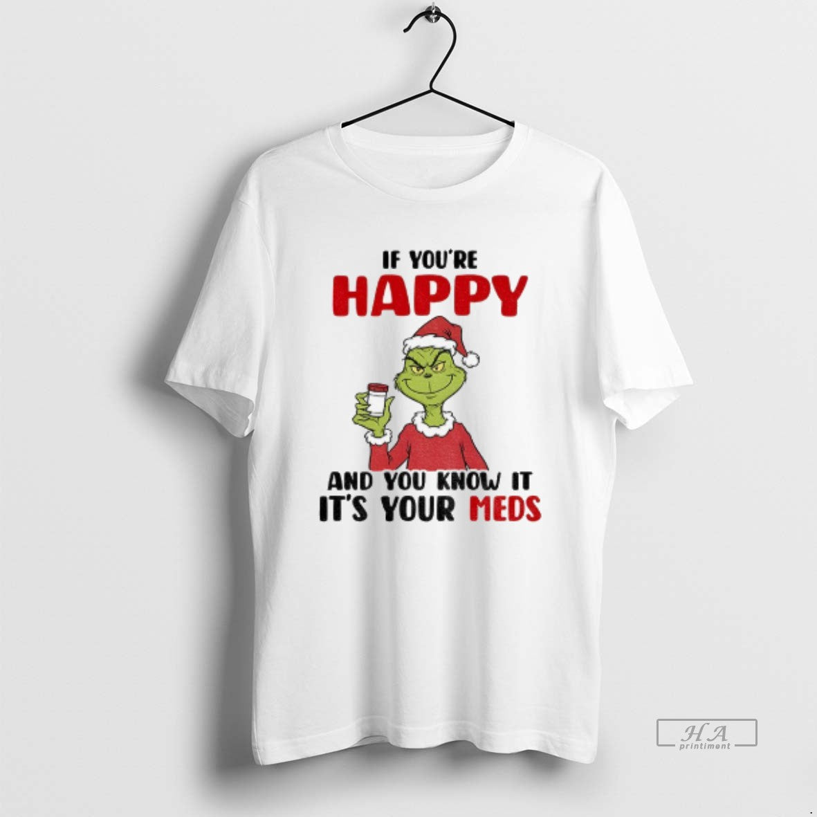 Official Grinch Santa Im A Cranky Old Lady If You Dont Want A Sarcastic Answer T-Shirts, Hoodie, Sweatshirt | PodTeesHub.com