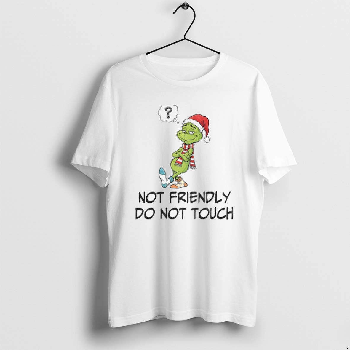 Official Grinch Santa Not Friendly Do Not Touch Christmas T-Shirts, Hoodie, Sweatshirt | PodTeesHub.com