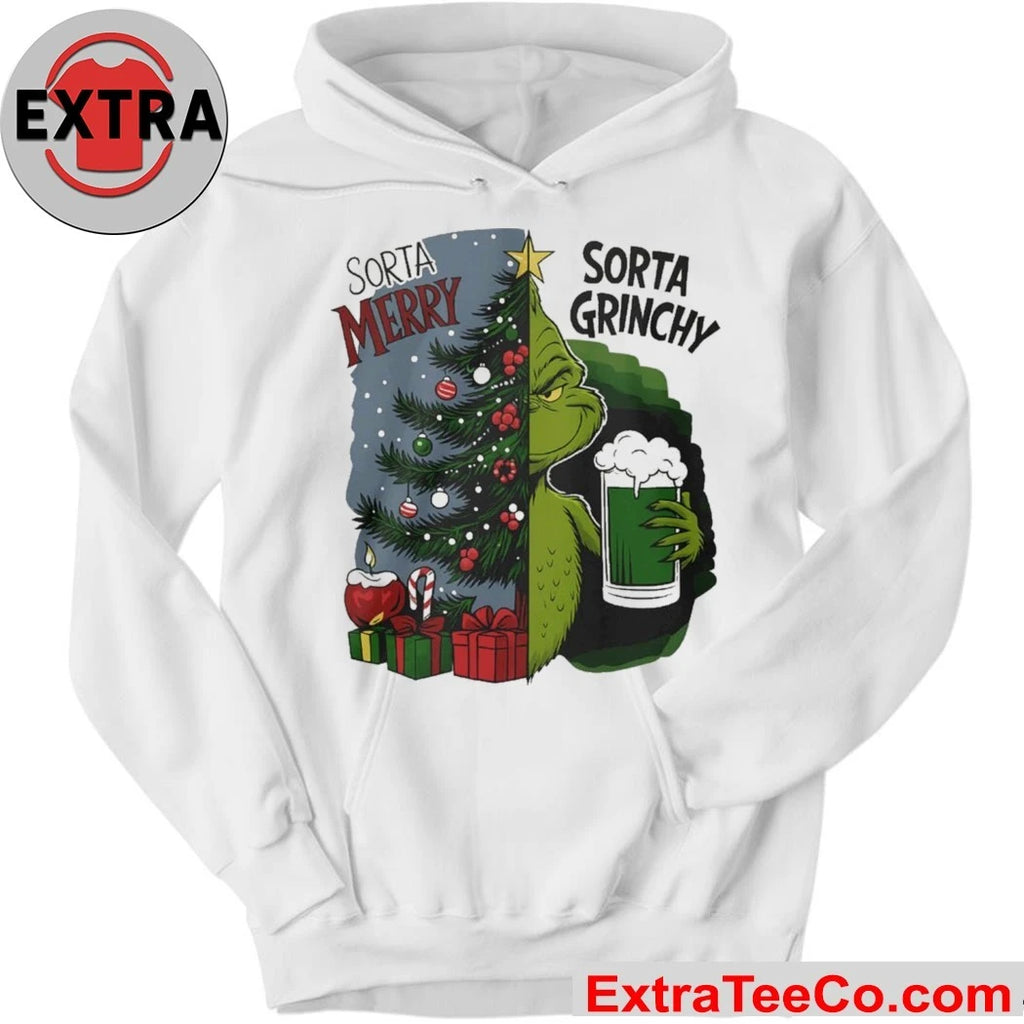 Official Grinch Sorta Merry Sorta Grinchy Christmas Holiday Shirt