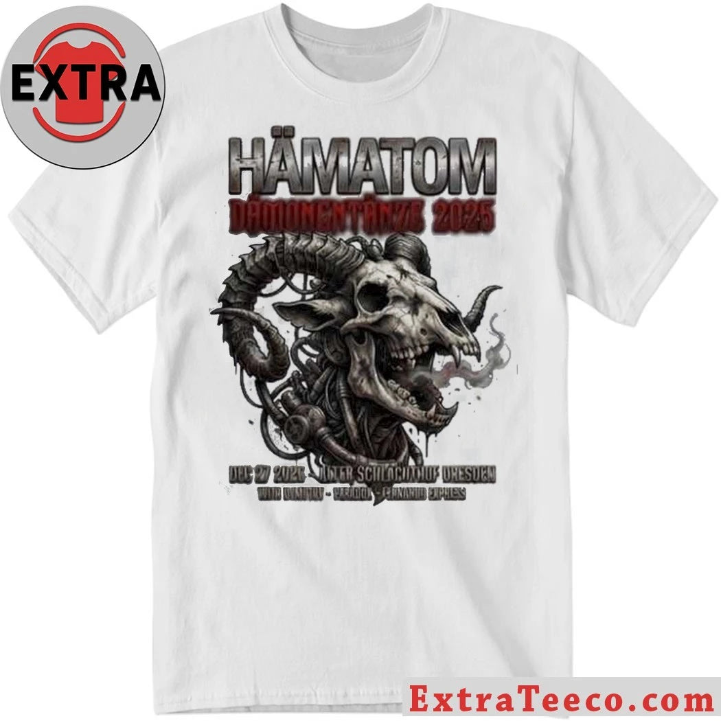 Official Hämatom’s Dämonentanze tour will take place in December 2025 in German cities such as Dresden, Kiel, and Cologne Shirt