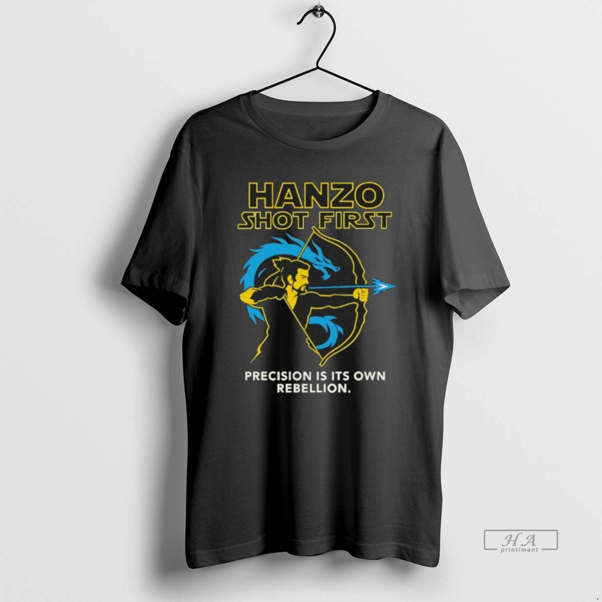 Official Hanzo Shot First Precision Is Its Own Rebellion T-Shirts, Hoodie, Sweatshirt | PodTeesHub.com