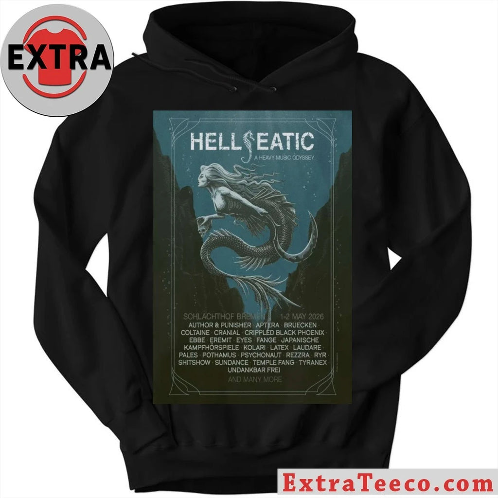 Official Hellseatic A Heavy Music Odyssey 2026 PosterHellseatic T-Shirt