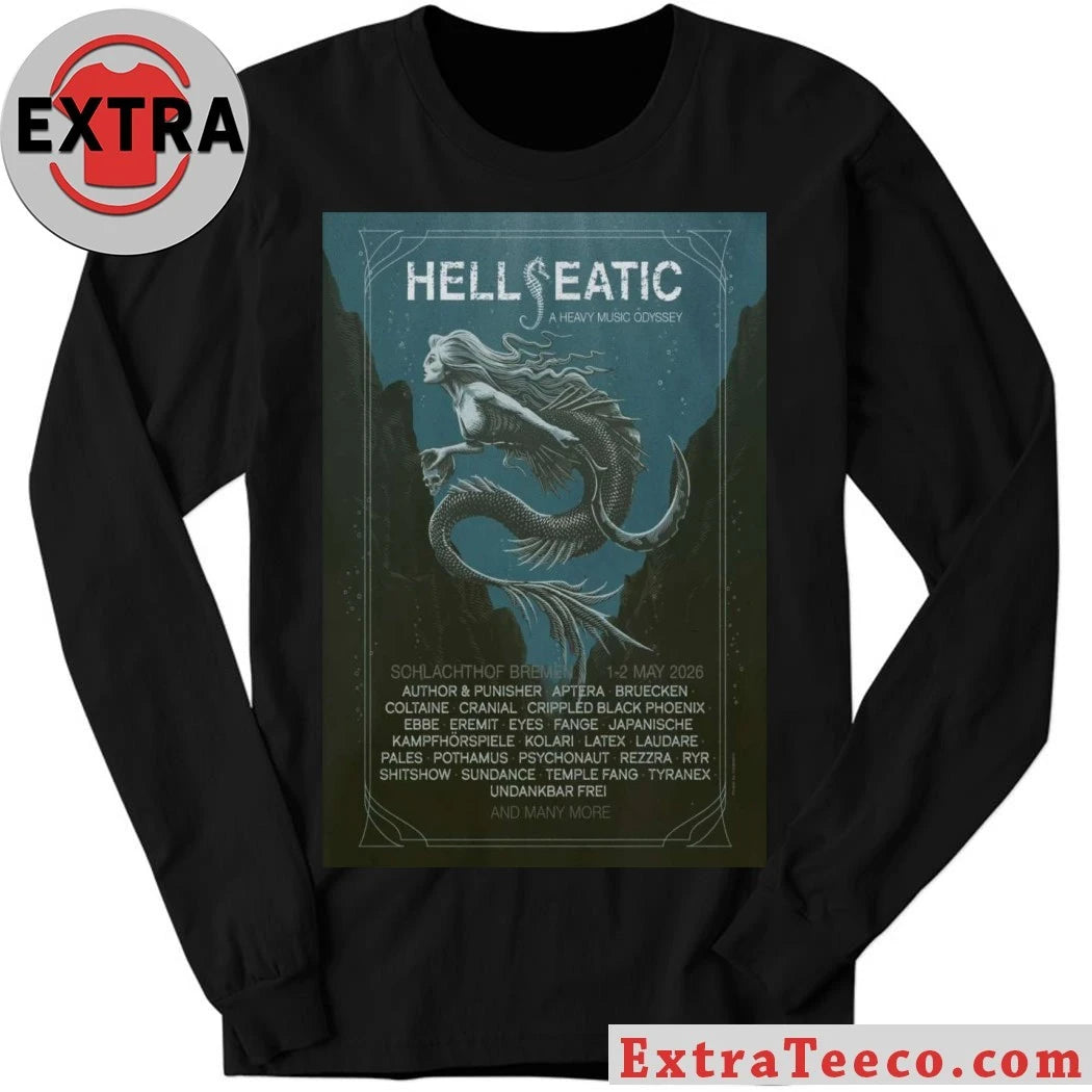 Official Hellseatic A Heavy Music Odyssey 2026 PosterHellseatic T-Shirt